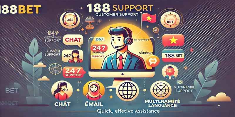 Liên hệ 188BET qua chat, email, điện thoại với dịch vụ hỗ trợ 24/7