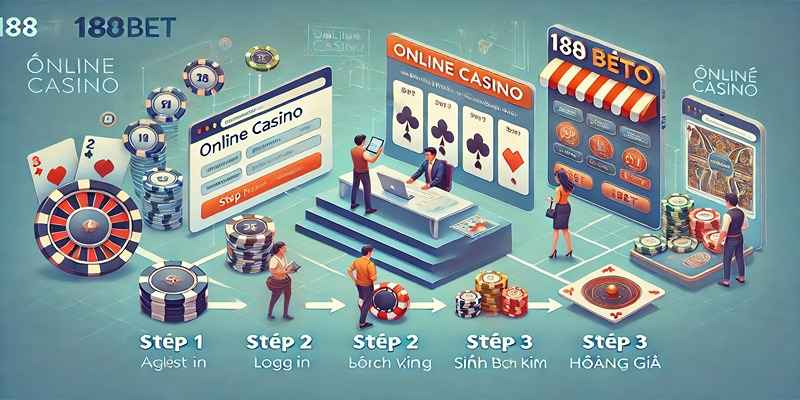 Hướng dẫn đơn giản tham gia sảnh casino 188Bet và bắt đầu đặt cược